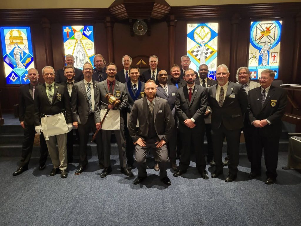 Marquis de Lafayette 41 & Lakewood Masonic Lodge Traveling Gavel